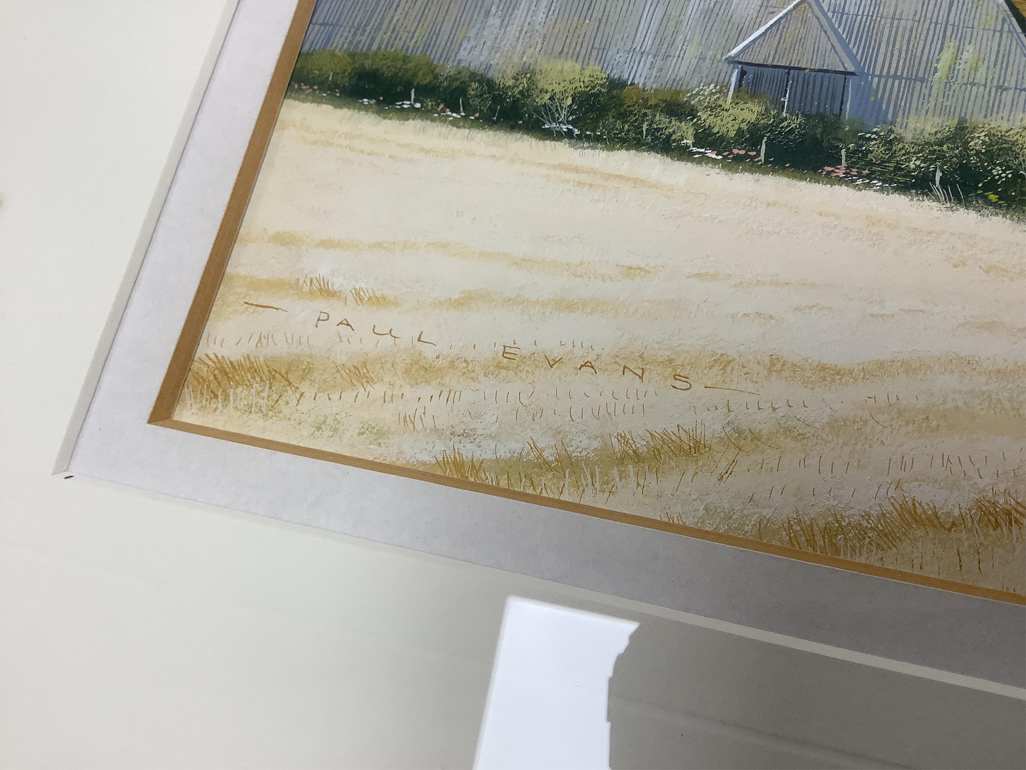 Paul Evans (b.1950), ‘Milton Street’, signed, gouache, 19 x 42cm